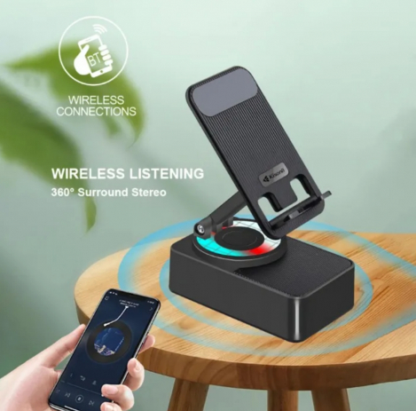 KISONLI M-1 Portable Bluetooth Speaker With Mobile Stand
